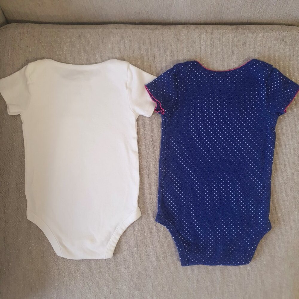 Baby Girl Bundle Size 6-12 Months Bodysuits Pants - Picture 2 of 8